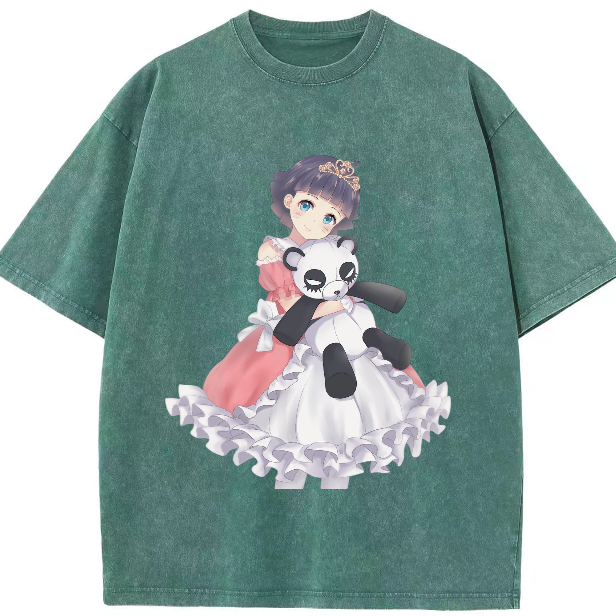 （画像用） NARUTO -ナルト- うずまき ヒマワリ Uzumaki Himawari 綿100% ヴィンテージ風 半袖Tシャツ（フロントプリント）